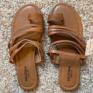 Brown Arizona Jean Co. Strappy Sandals